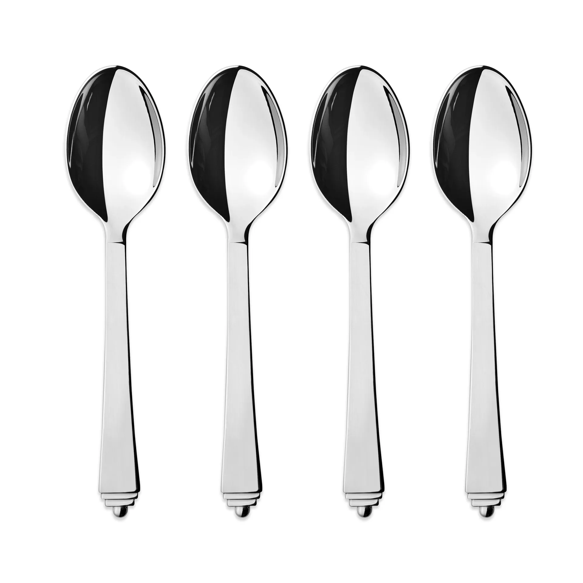 Pyramid dessertlepel, 4-pack Georg Jensen