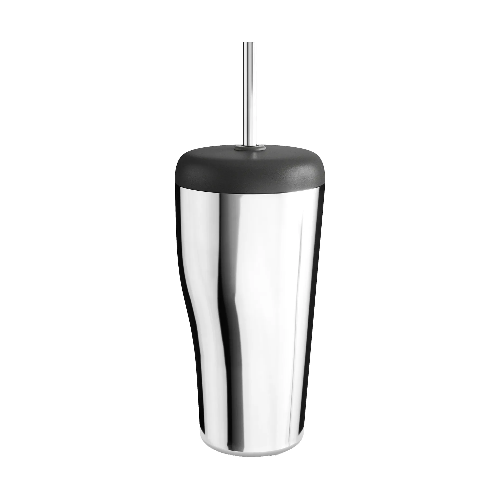 Sky thermosbeker met rietje 40 cl, Roestvrij staal Georg Jensen
