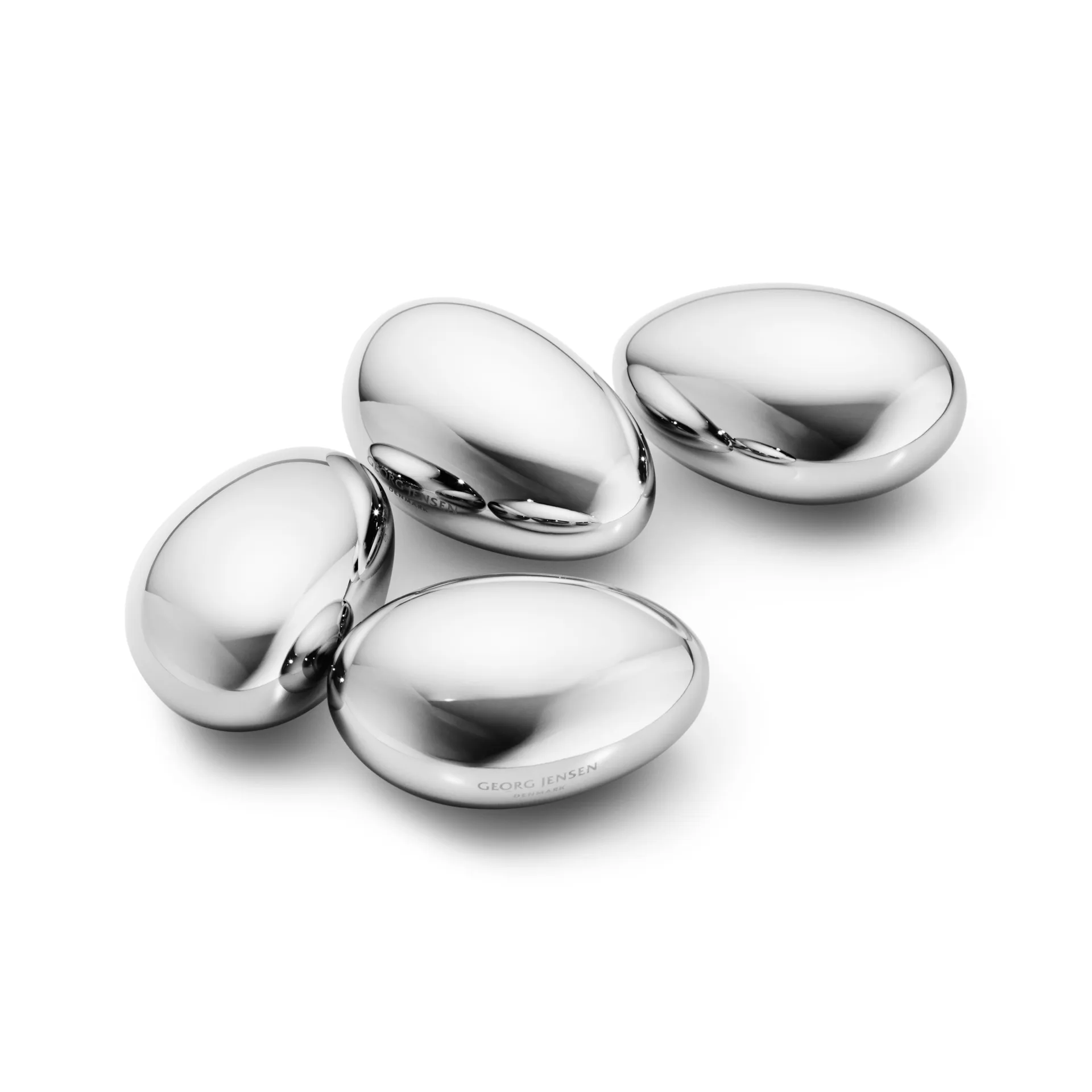 Sky whiskystenen 4-pack, Roestvrij staal Georg Jensen