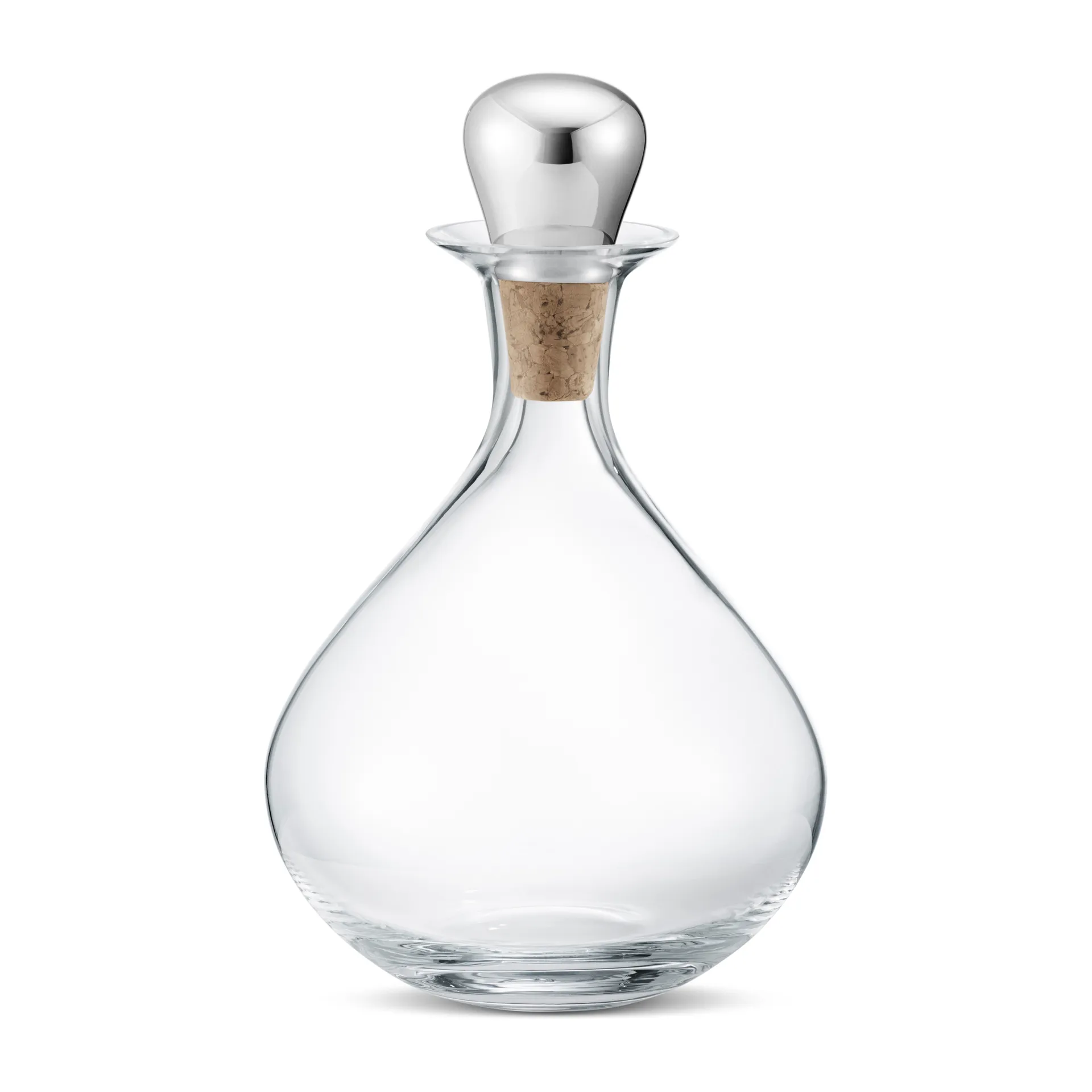 Sky wijnkaraf met kurk 145 cl, Roestvrij staal Georg Jensen