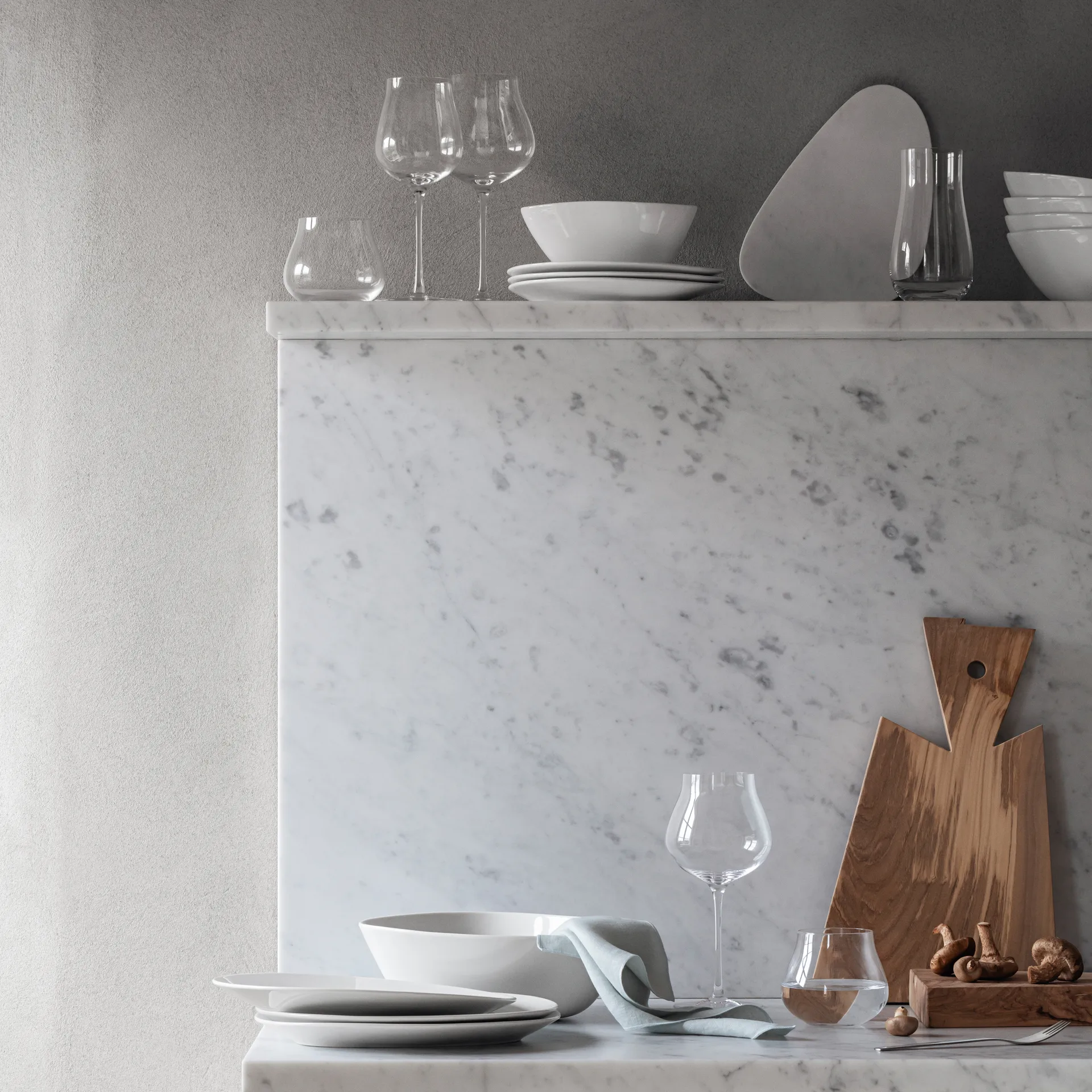 Sky wittewijnglas 35 cl 6-pack, Kristalline Georg Jensen