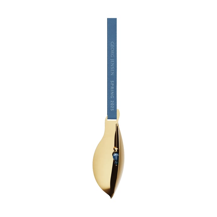 Spring 2025 decoratie bladeren paashanger, Verguld roestvrij staal Georg Jensen
