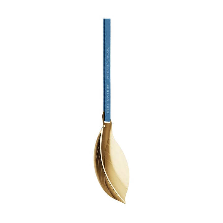 Spring 2025 decoratie bladeren paashanger, Verguld roestvrij staal Georg Jensen