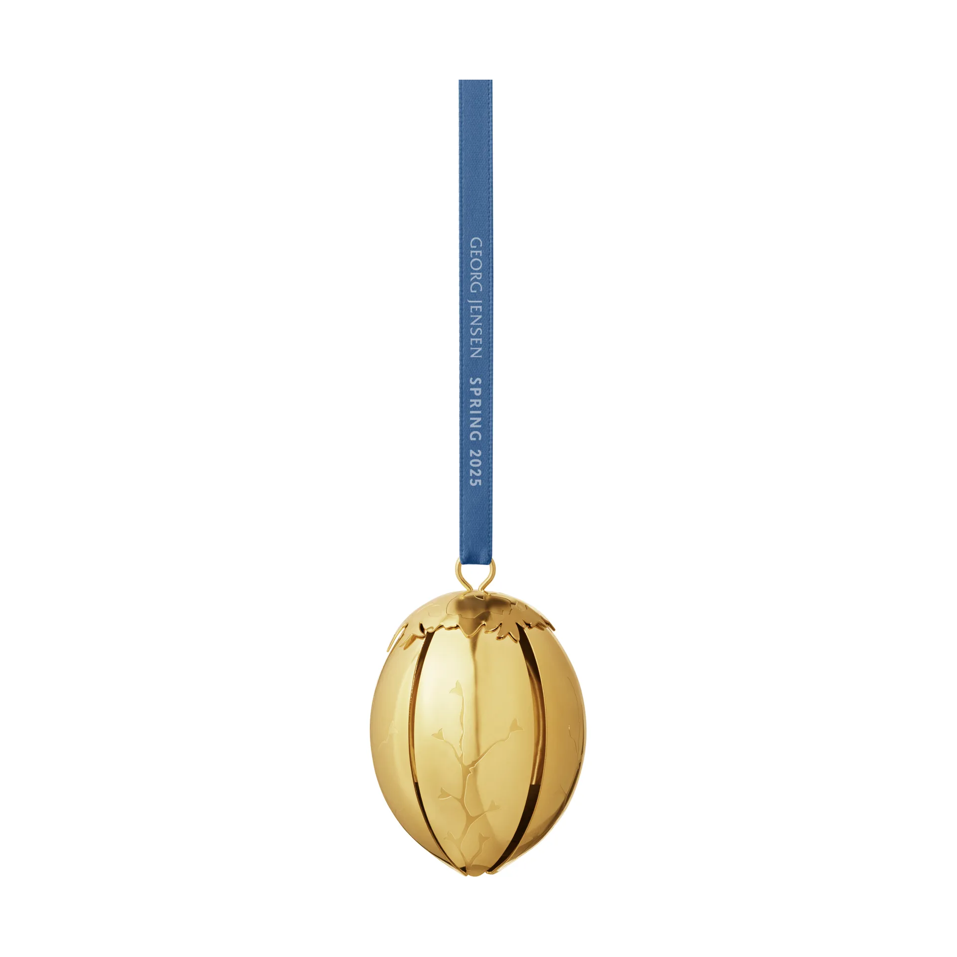 Spring 2025 decoratie-ei paashanger, Verguld roestvrij staal Georg Jensen