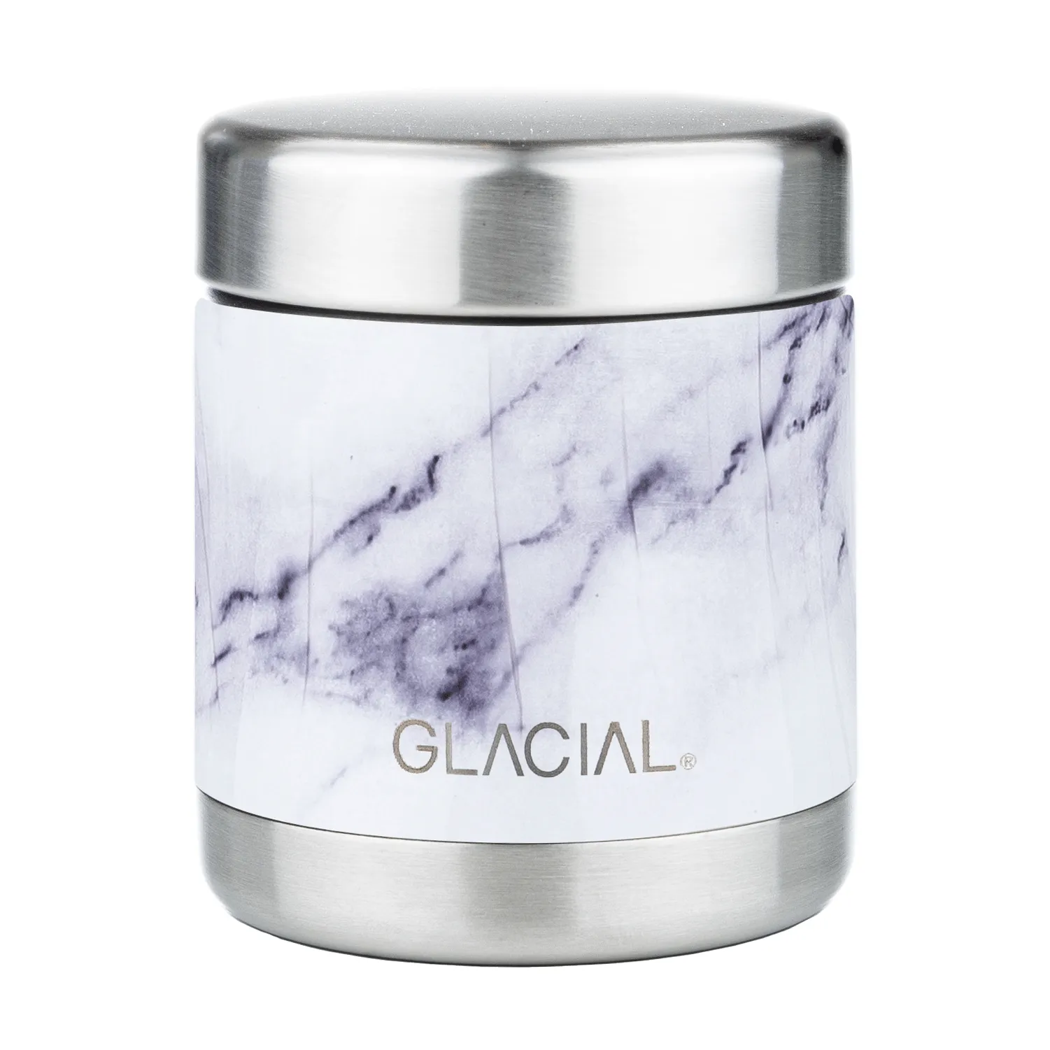 Glacial thermosfles voor eten 450 ml, White marble Glacial