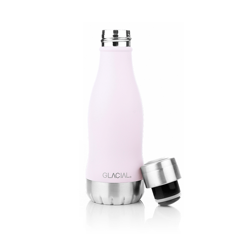 Glacial waterfles 280 ml Matte pink powder | Scandinavisch Interieur | Thermoskannen | Roze
