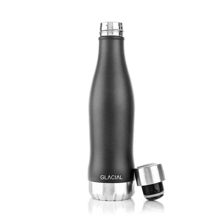 Glacial waterfles 400 ml - Matte black - Glacial