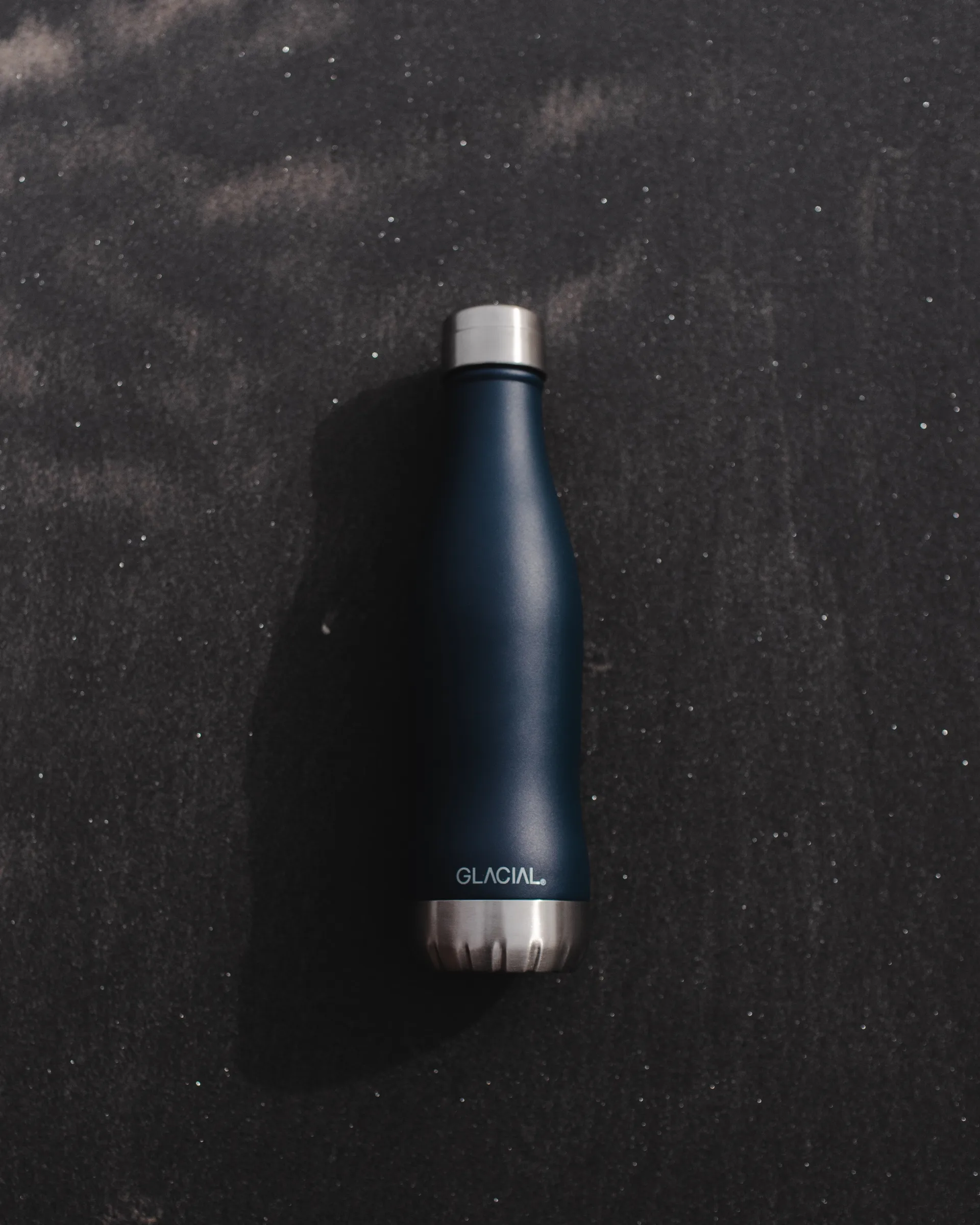 Glacial waterfles 400 ml, Matte navy Glacial