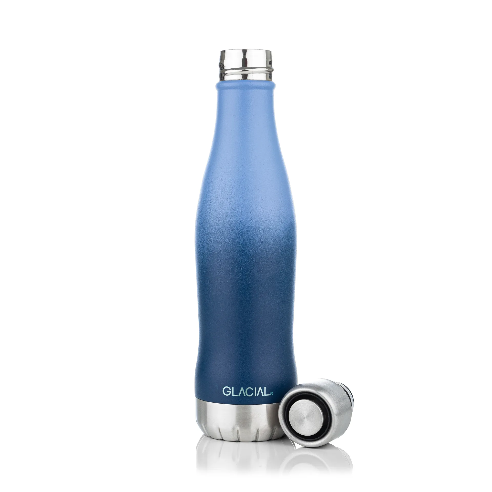 Glacial waterfles active 400 ml, Blue fade Glacial