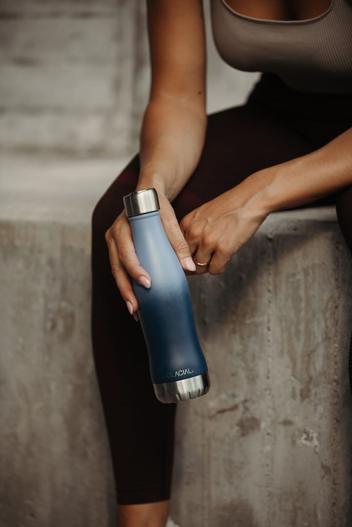 Glacial waterfles active 400 ml, Blue fade Glacial