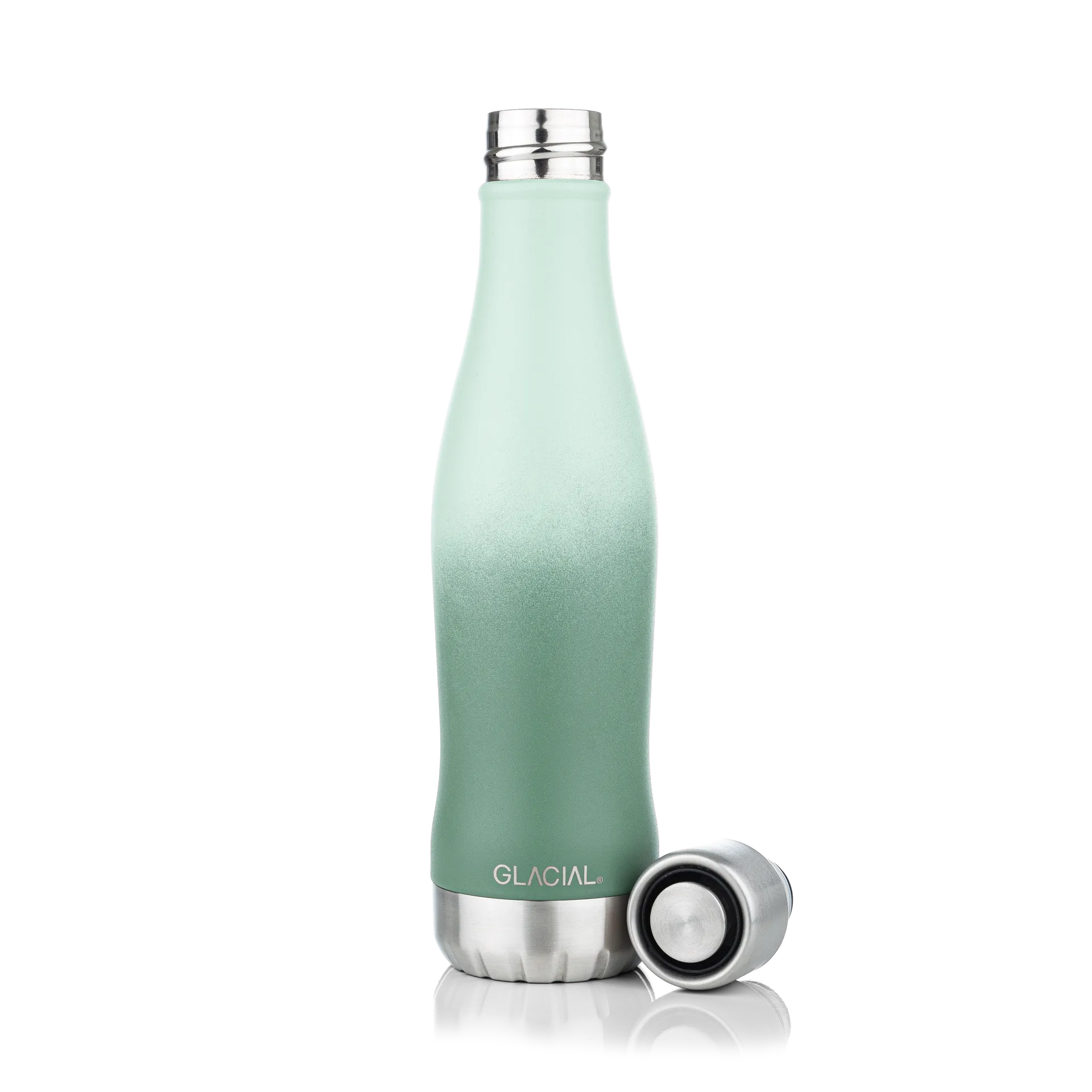 Glacial waterfles active 400 ml, Green fade Glacial