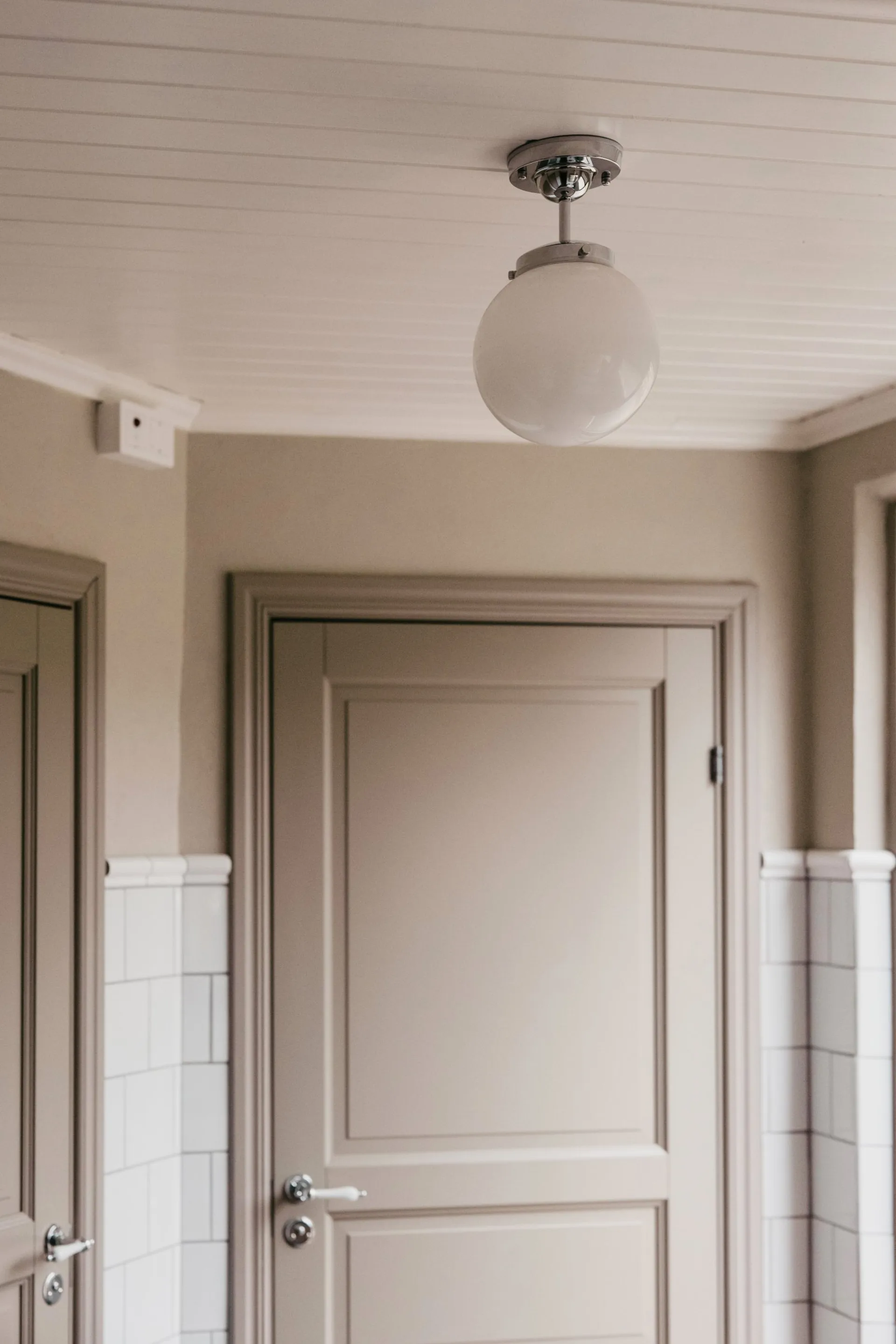 Alley plafondlamp IP44, Chroom Globen Lighting