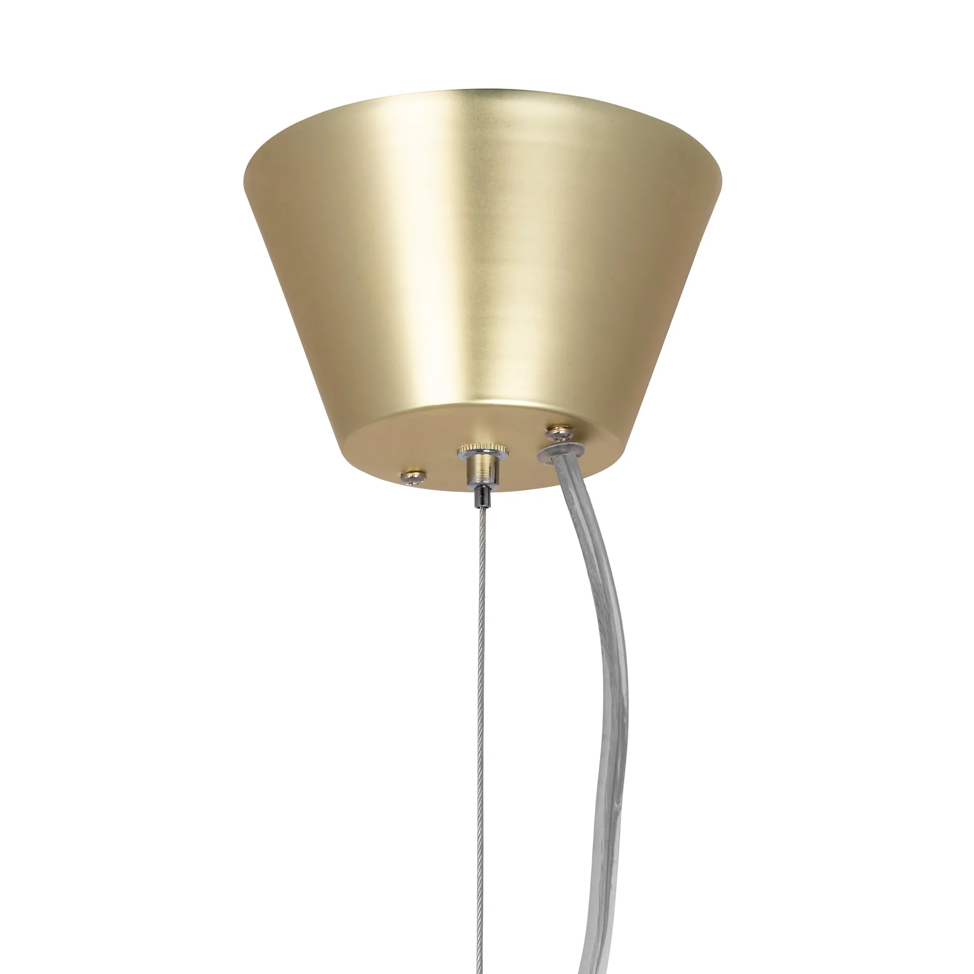 Art Deco hanglamp, Messing-opaalglas Globen Lighting