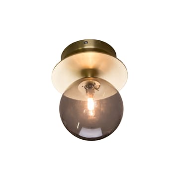 Art Deco IP44 Muurlamp - rook/geborsteld messing - Globen Lighting
