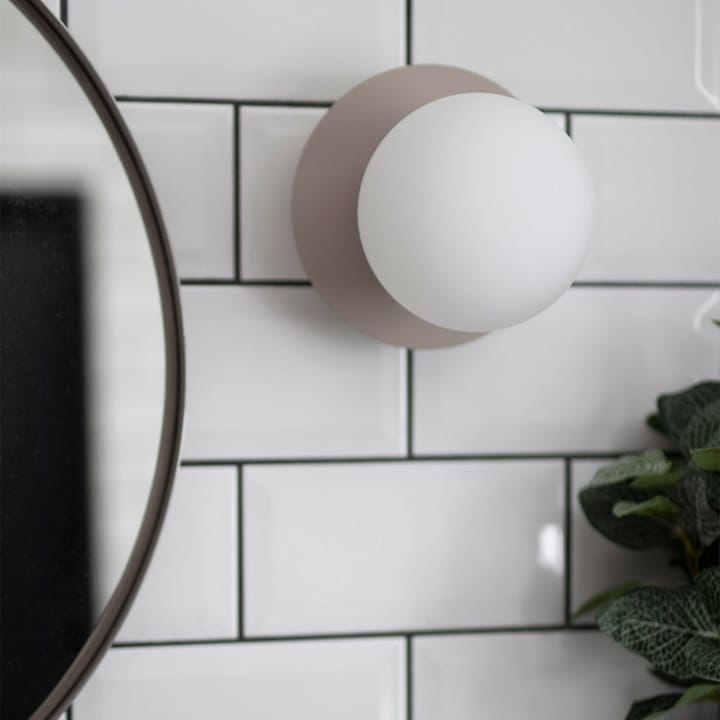 Art Deco IP44 Muurlamp, wit/zwart Globen Lighting