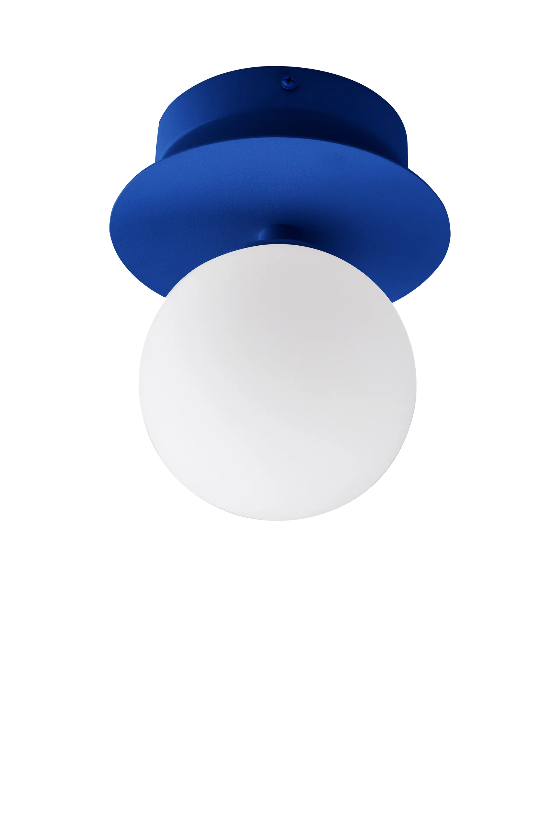 Art Deco IP44 wandlamp/plafondlamp, Blauw-Wit Globen Lighting