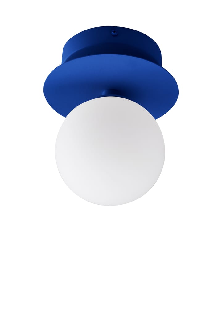 Art Deco IP44 wandlamp/plafondlamp, Blauw-Wit Globen Lighting