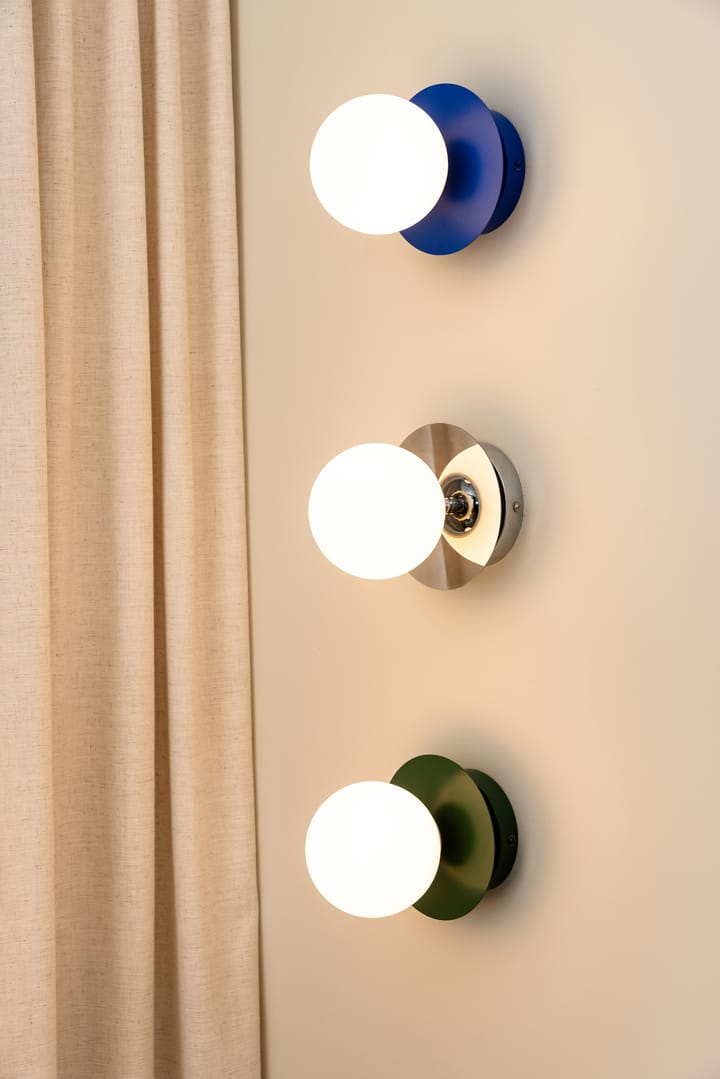 Art Deco IP44 wandlamp/plafondlamp, Blauw-Wit Globen Lighting