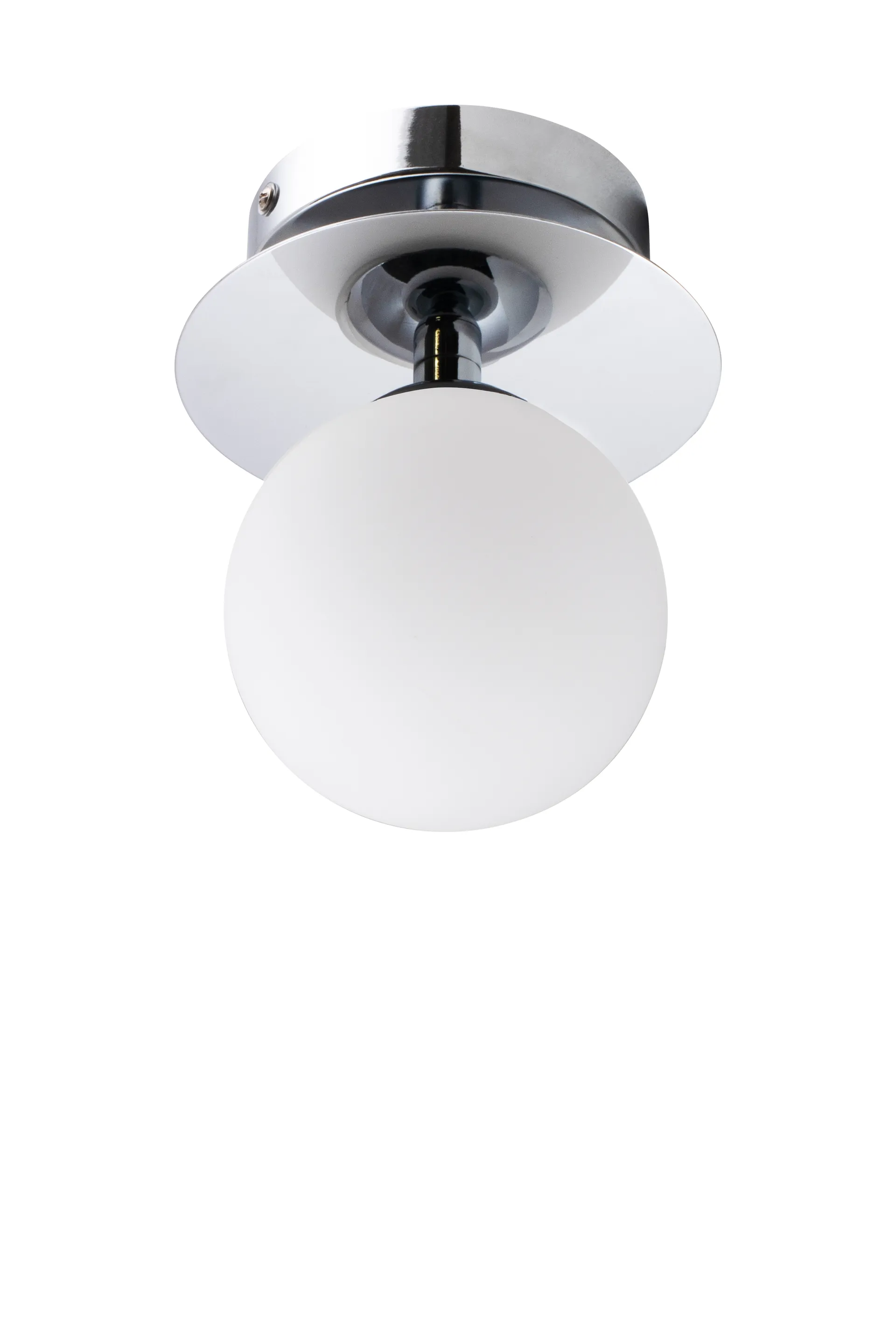 Art Deco IP44 wandlamp/plafondlamp, Chroom-Wit Globen Lighting