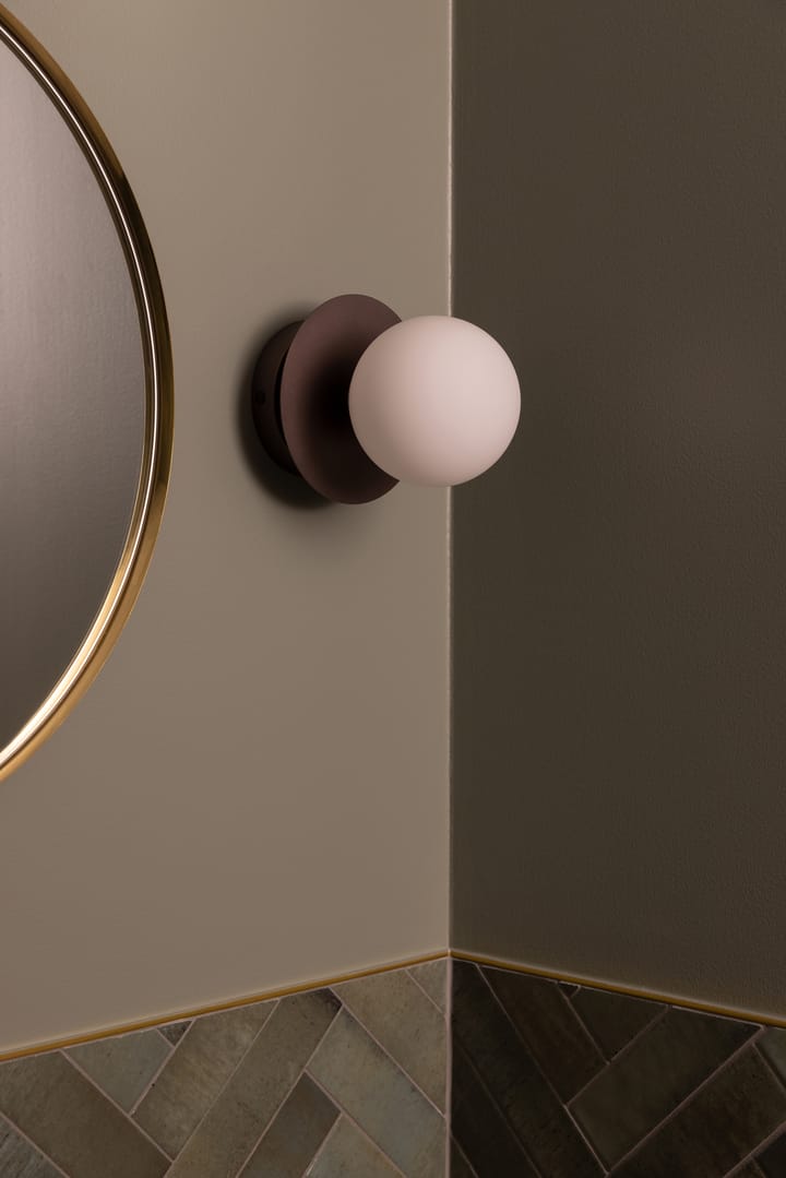 Art Deco plafondlamp, Bronze-wit Globen Lighting