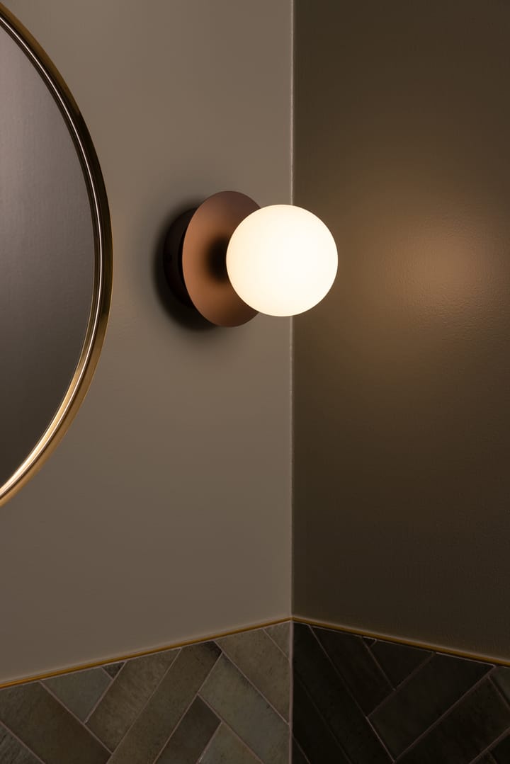 Art Deco plafondlamp, Bronze-wit Globen Lighting