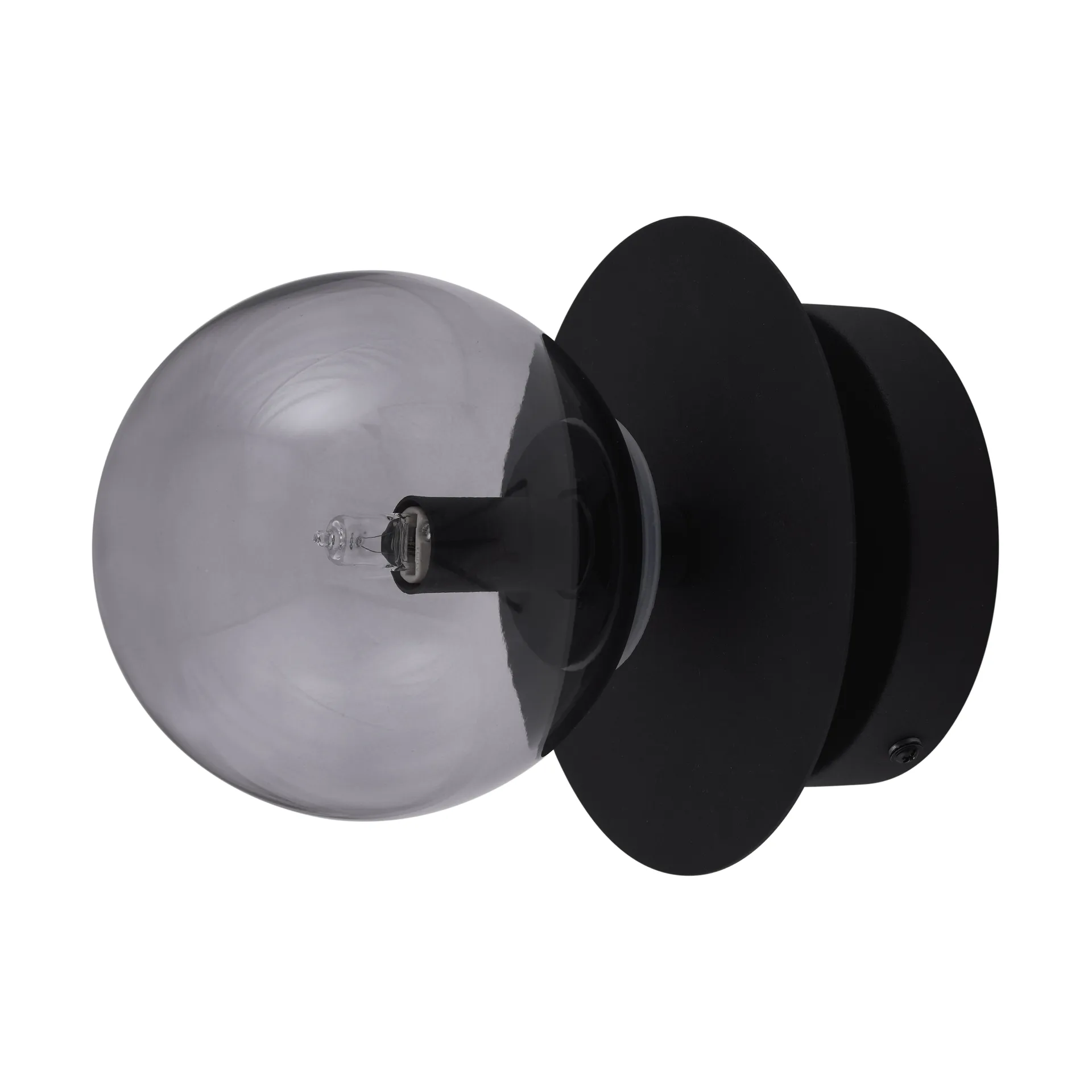 Art Deco plafondlamp, Zwart-rook Globen Lighting