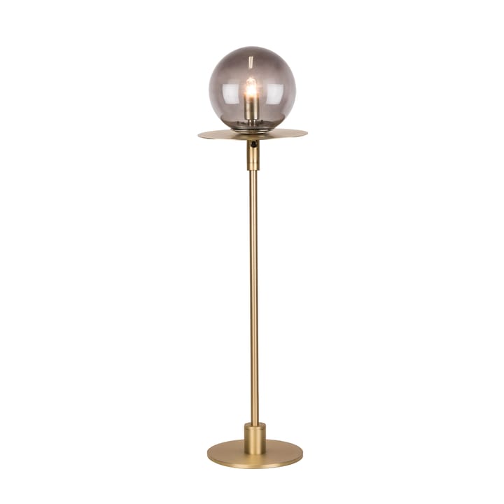 Art deco tafellamp - messing, rookkleurig glas - Globen Lighting
