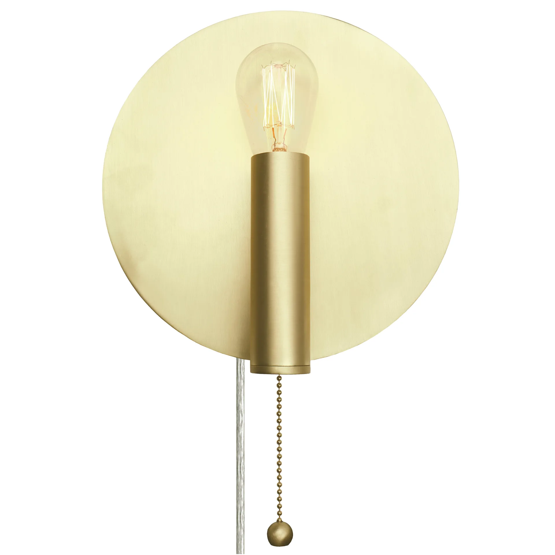 Art Deco wandlamp, geborsteld messing Globen Lighting
