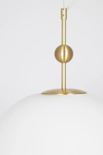 Astrid hanglamp Ø40 cm - Geborsteld messing-wit - Globen Lighting