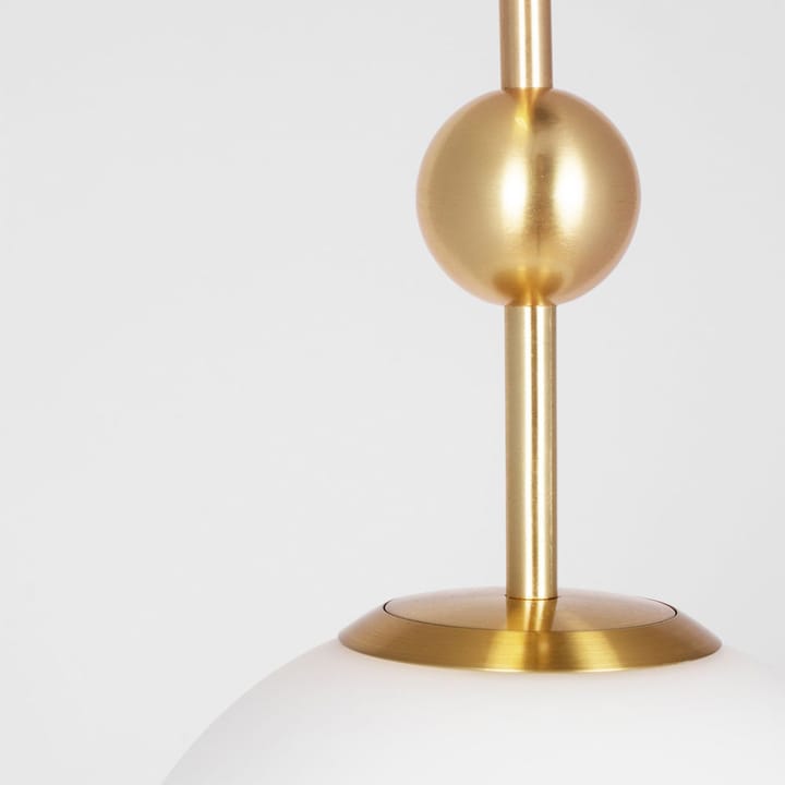 Astrid Hanglamp - messing/wit, 8 lampen - Globen Lighting