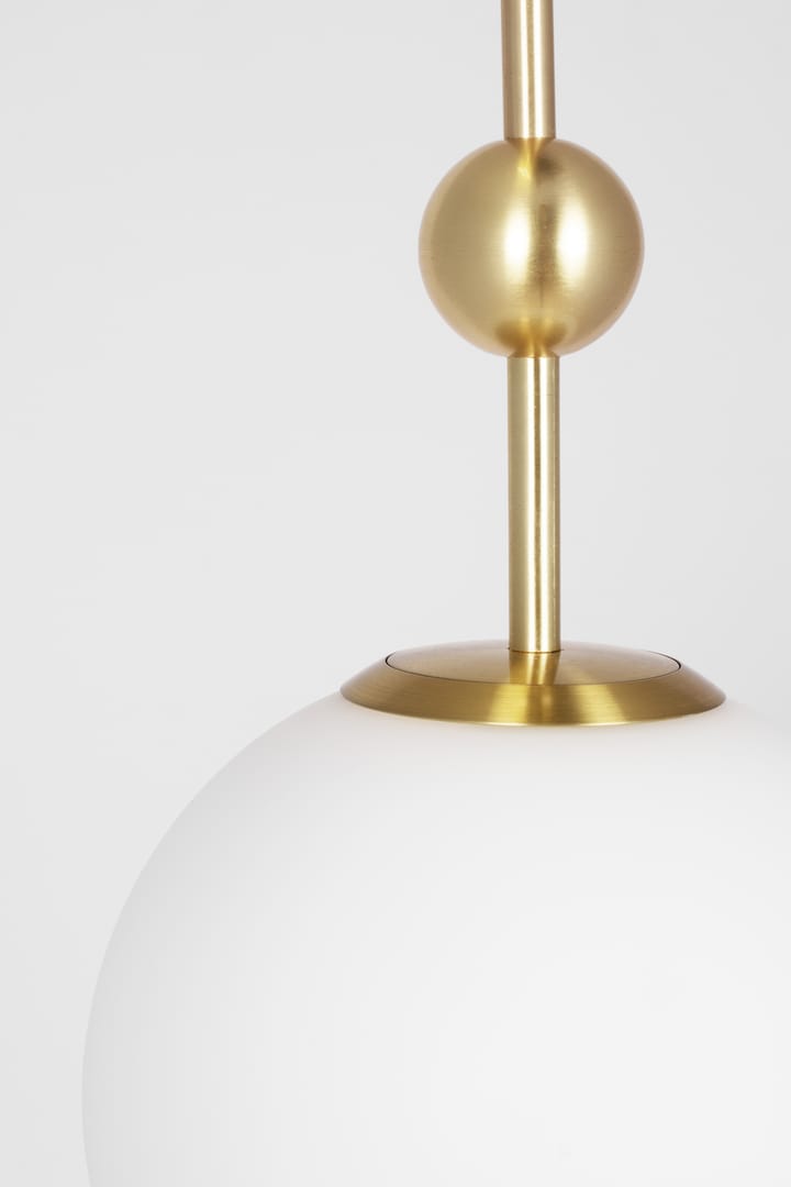Astrid hanglamp mini Ø20 cm, Geborsteld messing-wit Globen Lighting