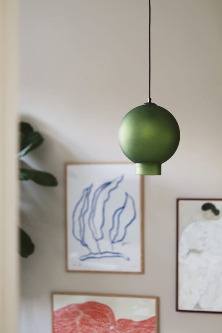 Bams 25 hanglamp, Mat groen Globen Lighting