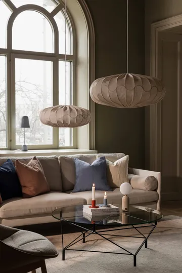 Bladverk lampenkap Ø70 cm - Beige - Globen Lighting