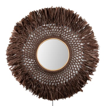 Boho wandlamp met spiegel Ø90 cm - Bruin - Globen Lighting