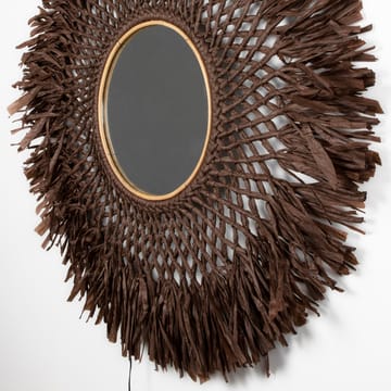 Boho wandlamp met spiegel Ø90 cm - Bruin - Globen Lighting