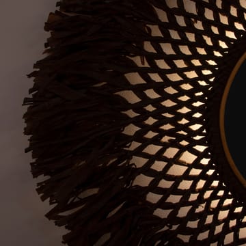 Boho wandlamp met spiegel Ø90 cm - Bruin - Globen Lighting