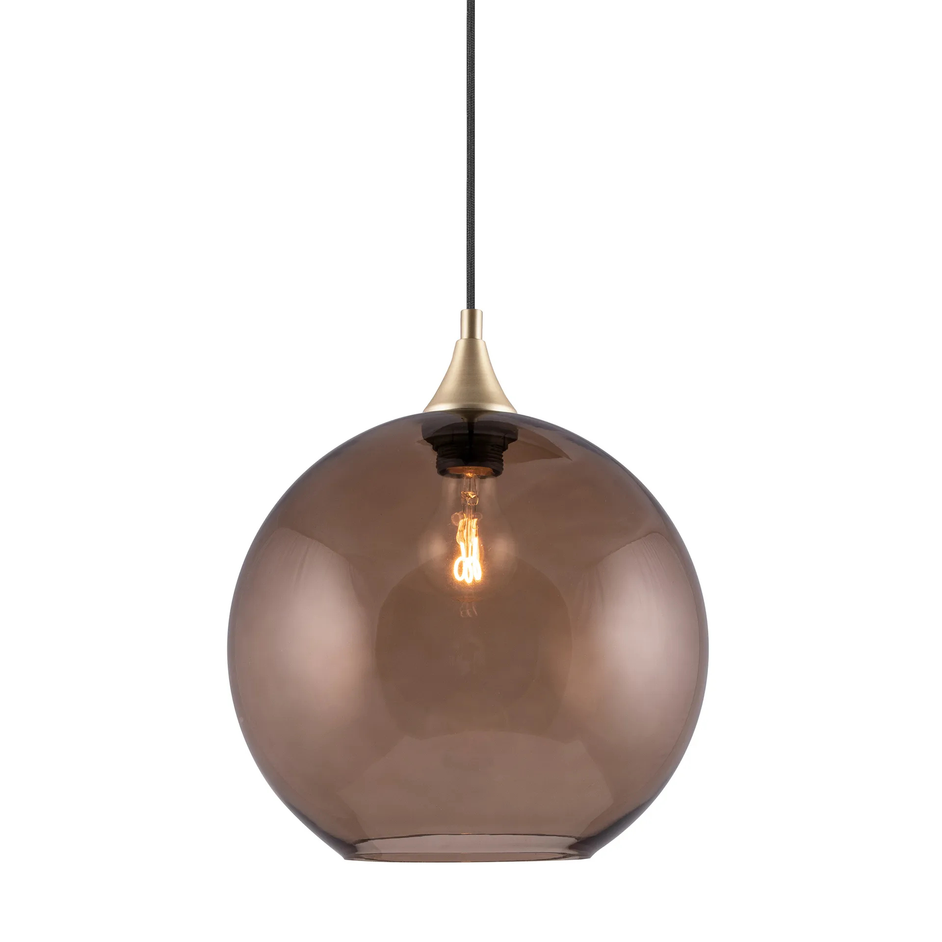 Bowl hanglamp, Bruin Globen Lighting