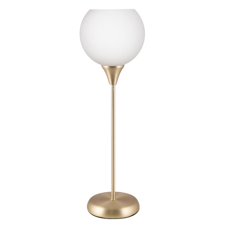 Bowl tafellamp opaalglas - Geborsteld messing - Globen Lighting