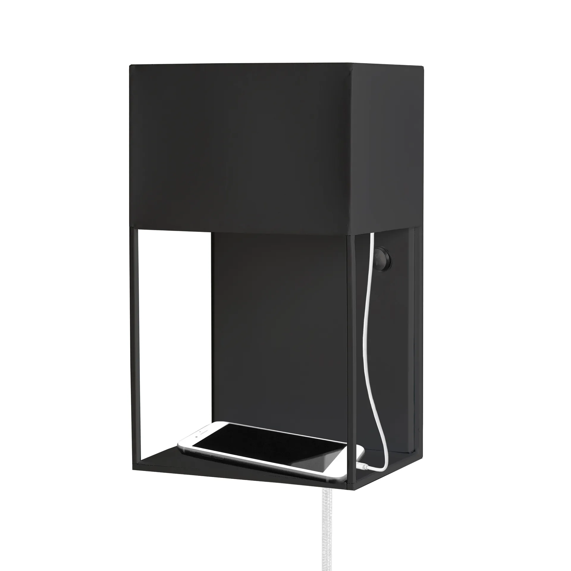 Box wandlamp, zwart Globen Lighting
