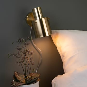 Clark 1 wandlamp - Geborsteld messing - Globen Lighting