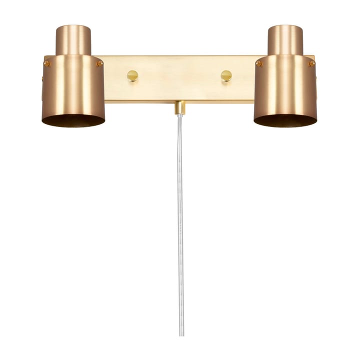Clark 2 wandlamp - Geborsteld messing - Globen Lighting