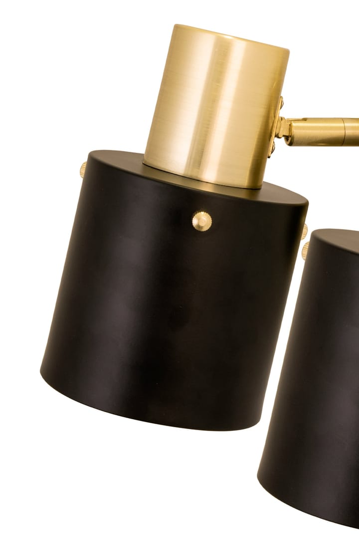 Clark 2 wandlamp, Zwart-geborsteld messing Globen Lighting