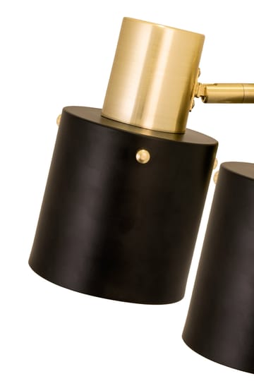 Clark 2 wandlamp - Zwart-geborsteld messing - Globen Lighting