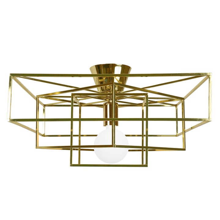 Cube plafondlamp - messing - Globen Lighting