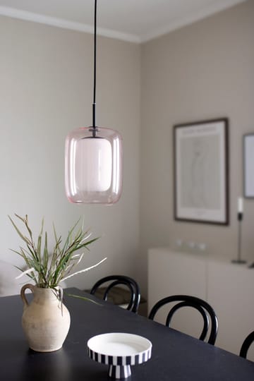 Cuboza hanglamp Ø20 cm - Perzik-wit - Globen Lighting
