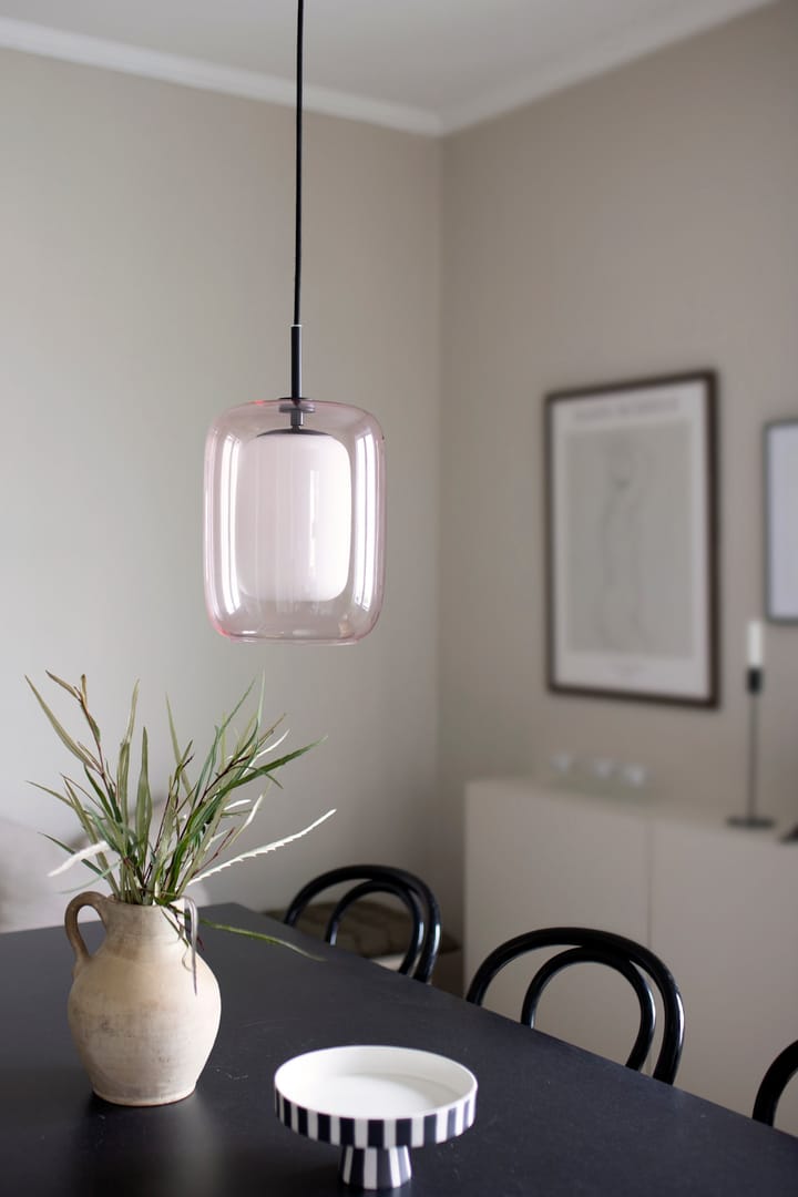Cuboza hanglamp Ø20 cm, Perzik-wit Globen Lighting
