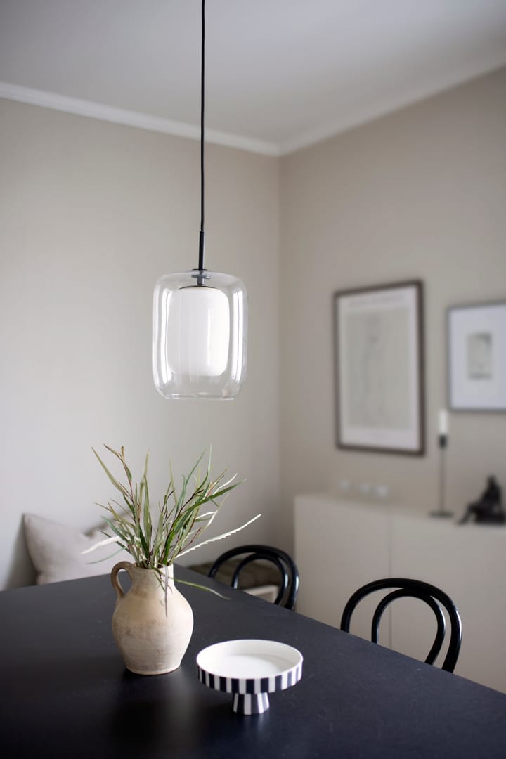 Cuboza hanglamp Ø20 cm, Transparant-wit Globen Lighting