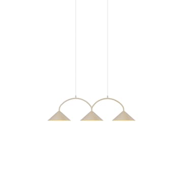 Curve hanglamp 3 - Beige - Globen Lighting