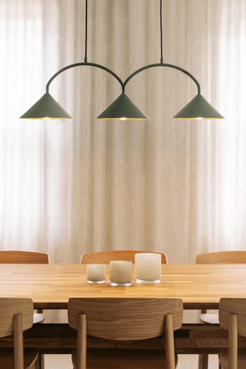 Curve hanglamp 3 - Groen - Globen Lighting