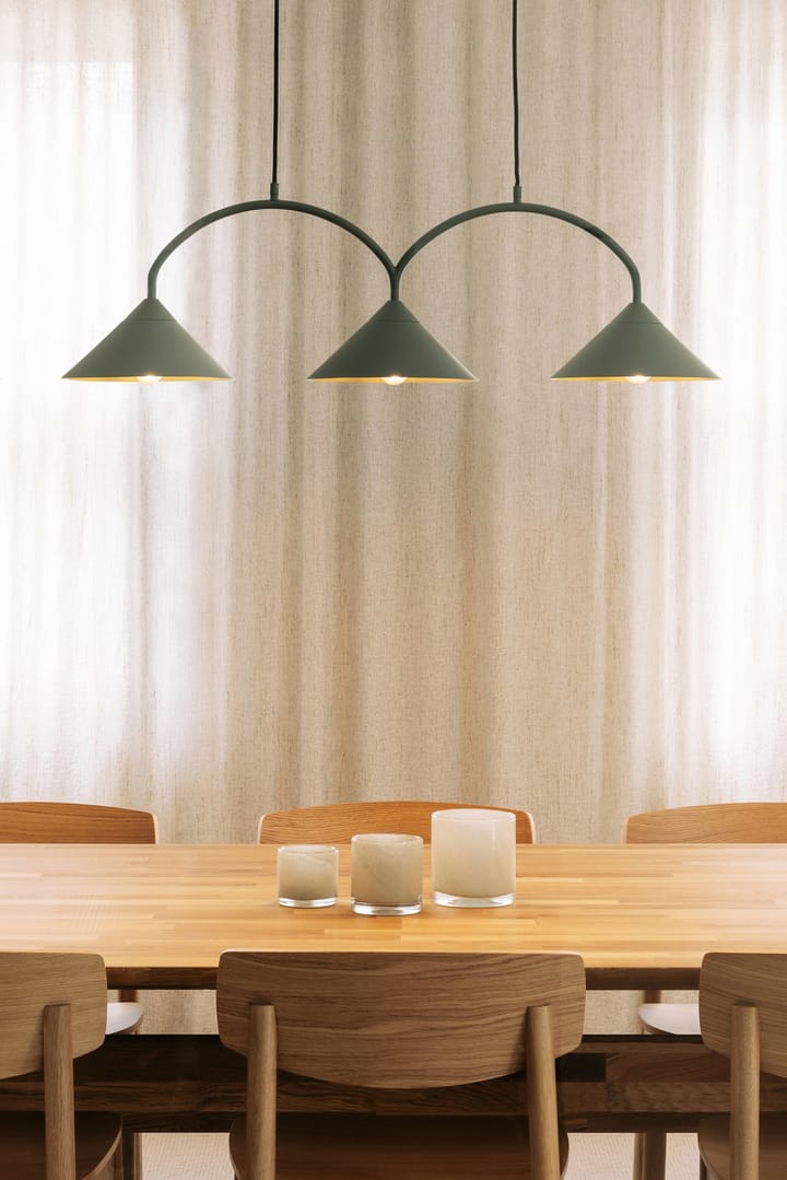 Curve hanglamp 3, Groen Globen Lighting